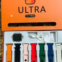 Ultra Smart Watch 7 in 1 Straps Bluetooth 3+HS Orange