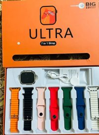 Ultra Smart Watch 7 in 1 Straps Bluetooth 3+HS Orange